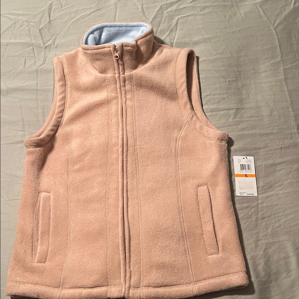 Soft Pink Fleece Vest